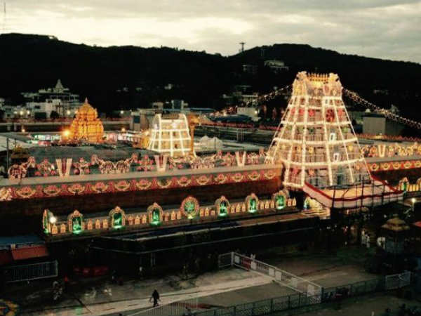new year decoration and arrangements in tirumala