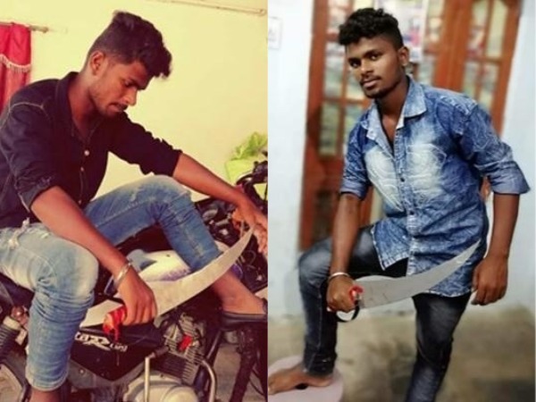 చదివేది ఇంటర్.. కత్తి చేతబట్టి