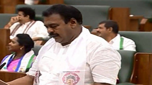 జనసేన కండువా ధరించి అసెంబ్లీలో ప్రత్యేకంగా కనిపించిన రాజోలు ఎమ్మెల్యే రాపాక