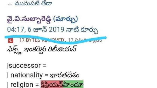 వికీ పీడియాలో 94 సార్లు సవరణ వికీ పీడియాలో 94 సార్లు సవరణ
