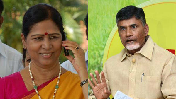 తన ప్రసంగం అంతా సీఎం చంద్రబాబు అనే సంబోధించిన గల్లా అరుణ కుమారి తన ప్రసంగం అంతా సీఎం చంద్రబాబు అనే సంబోధించిన గల్లా అరుణ కుమారి