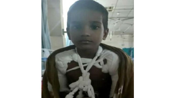 child girl kidnapped and two hands broke out in hyderabad child girl kidnapped and two hands broke out in hyderabad