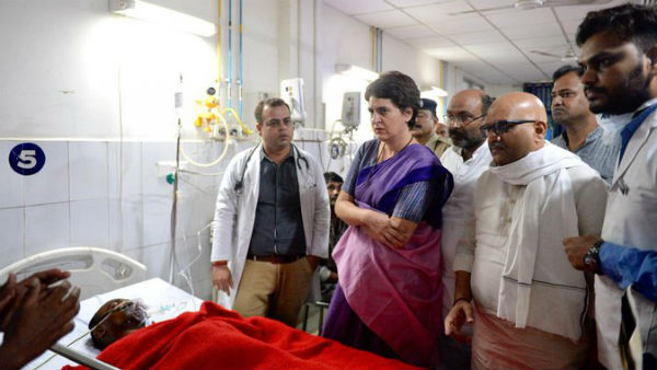 Priyanka Gandhi taken into preventive custody on way to meet Sonbhadra land dispute victims