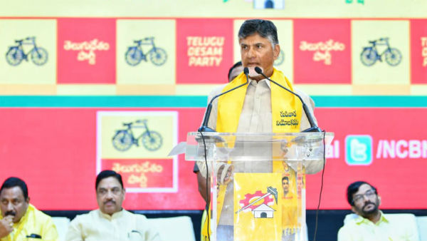 Former CM and TDP President Chandrababu suffering with palm pain 