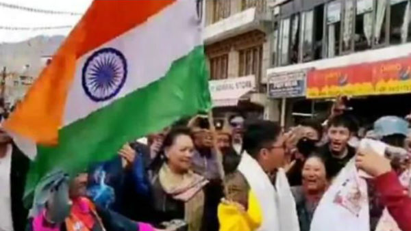BJP MP Jamyang Namgyal dance to celebrate UT status to Ladakh BJP MP Jamyang Namgyal dance to celebrate UT status to Ladakh