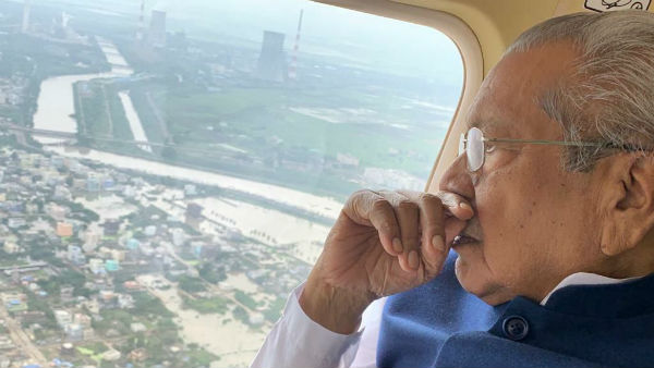 గవర్నర్ ఏరియల్ సర్వే..