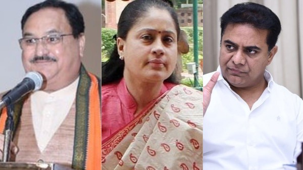 నడ్డా - కేటీఆర్, మధ్యలో రాములమ్మ..! ఏంటో కథ..!!