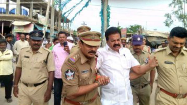 Tension prevailed in Nellore city Tension prevailed in Nellore city