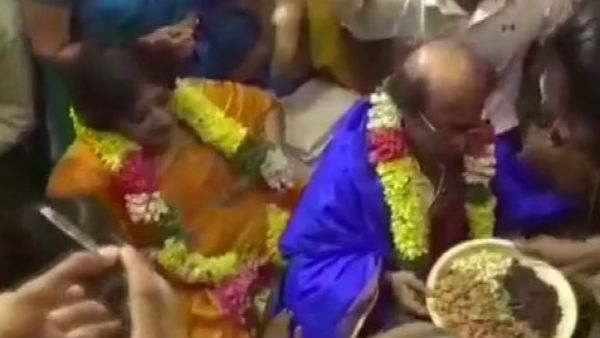 Rajinikanth visits Lord Athi Varadars shrine in Kanchipuram