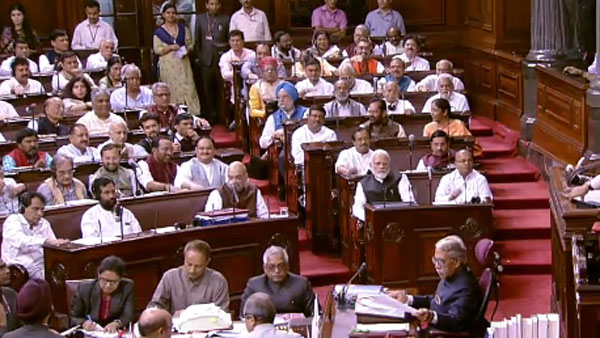 రాజ్యసభలో చాకచక్యంగా వ్వవహరించిన కేంద్రం