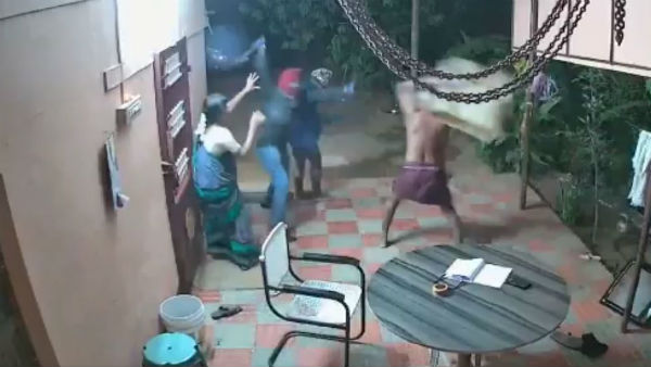 Old Couple fight back with thieves and save their lives,video goes viral Old Couple fight back with thieves and save their lives,video goes viral