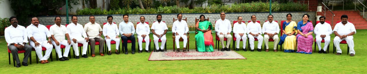 Telangana State Ministries present portfolios