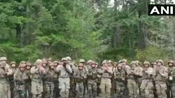 Indian and US soldiers dance and sing in unison during Exercise Yudh Abhyas Indian and US soldiers dance and sing in unison during Exercise Yudh Abhyas