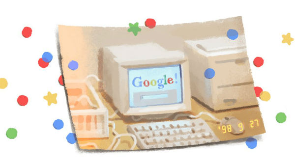 గూగుల్ గూగుల్‌కు డూడుల్‌తో గ్రాండ్ వెల్కమ్