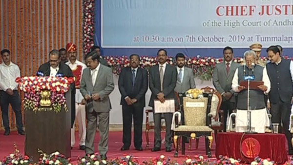 Justice Jitendra Kumar maheswari sworn in as AP High court first chief justice