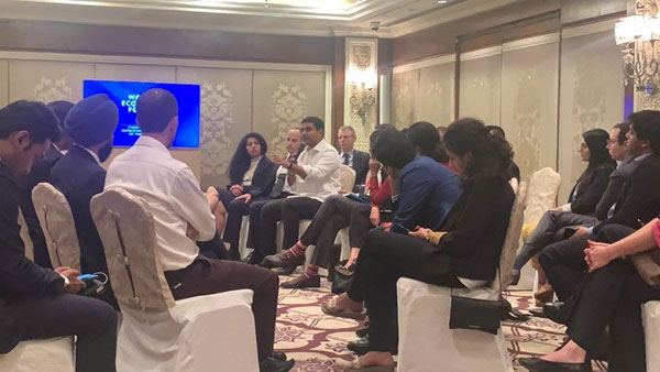 Former Minister Nara Lokesh participated in India economic summit at New Delhi