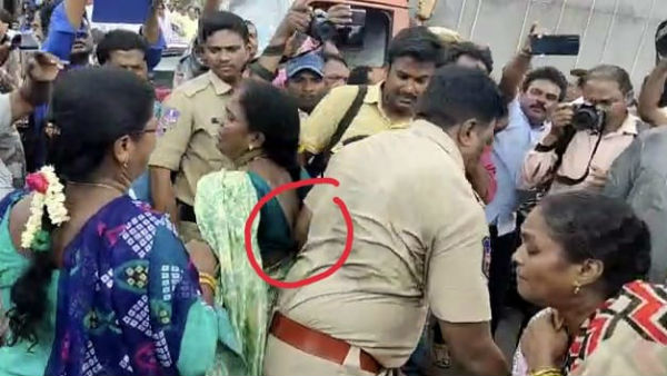 మహిళల పట్ల అనుచితంగా.. ఏసీపీ మహిళ చీర లాగారని..! మహిళల పట్ల అనుచితంగా.. ఏసీపీ మహిళ చీర లాగారని..!