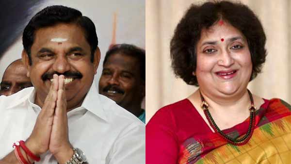 Latha Rajini Kanth meets Tamil Nadu CM Edappadi Palanisamy in Chennai Latha Rajini Kanth meets Tamil Nadu CM Edappadi Palanisamy in Chennai
