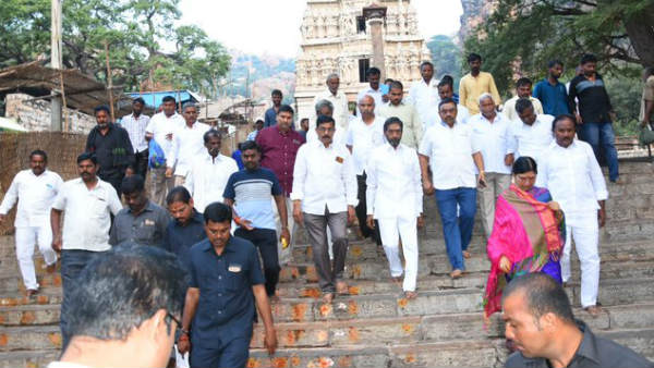 మొక్కు కోసం పాదయాత్ర.. మొక్కు కోసం పాదయాత్ర..