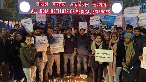 Citizenship Amendment Act protest row: AIIMS Students Union joins with Jamia Milia Islamia students protest 