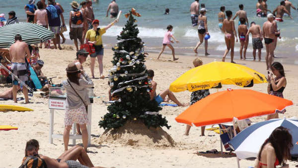 బీచ్‌లపై క్రిస్మస్ జరుపుకోనున్న ఆస్ట్రేలియన్లు