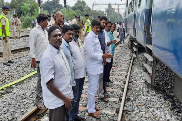 Express train between Tirupati and Shirdi was derailed at Railway Kodur Station in Kadapa district, no casualties reported