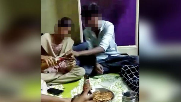 స్నేహితుడి గదిలో మందు పార్టీ