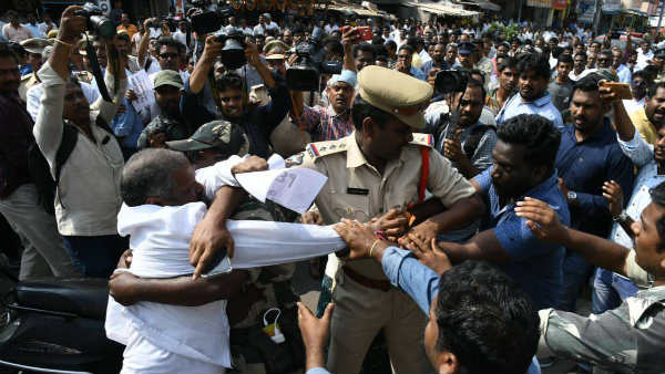 ర్యాలీలు, నిరసనలకు అనుమతి లేదని 29 గ్రామాల్లో మైకుల్లో ప్రచారం