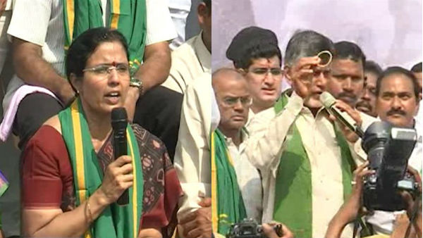  రైతుల దీక్షకు బువనేశ్వరి మద్దతు .. రోజా ఫైర్ 