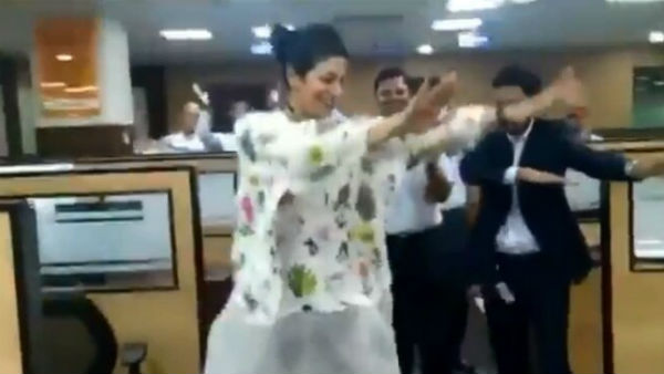 ఉద్యోగులతో కలిసి చిందేసిన లేడీ సీఈవో..