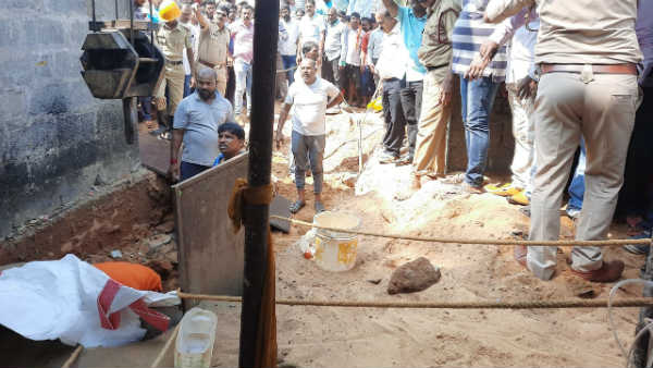 man who had fallen into a 15-feet deep hole in karnataka has been rescued