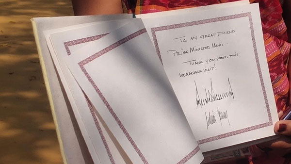  ట్రంప్ రాతలపై వివాదం