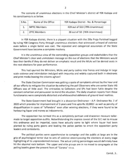 ap sec nimmagadda ramesh denied seeking protection from center, says did not write any letter ap sec nimmagadda ramesh denied seeking protection from center, says did not write any letter