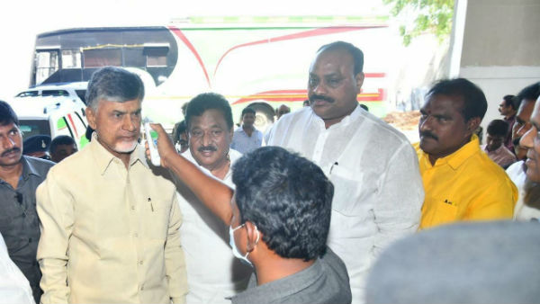amid local elections postponed due to corona threat, virus tests for chandrababu at TDP office amid local elections postponed due to corona threat, virus tests for chandrababu at TDP office