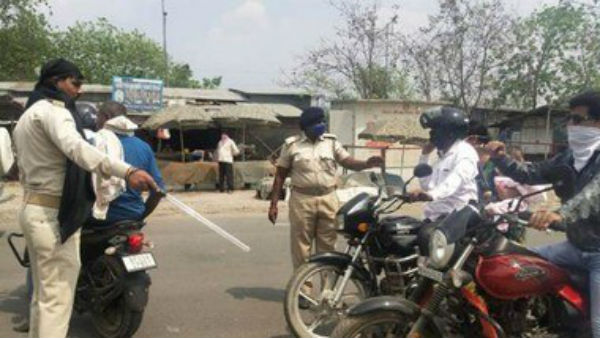 దేశమంతా లాక్ డౌన్ .. విధి నిర్వహణలో పోలీసులు దేశమంతా లాక్ డౌన్ .. విధి నిర్వహణలో పోలీసులు