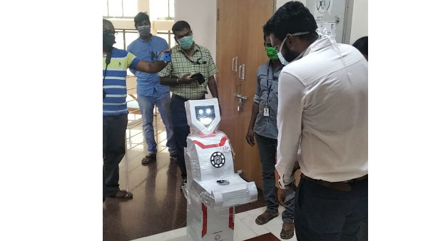  Tamil Nadu: humanoid robots to for delivering medicines to patients at COVID19 isolation ward