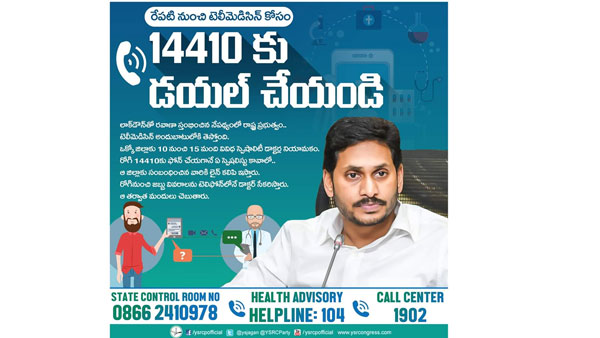  వైయస్సార్‌ టెలీ మెడిసిన్‌- ఎలా పనిచేస్తుందంటే..