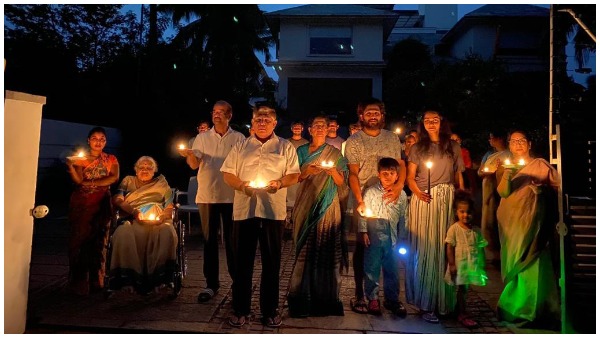 దీపాలు వెలిగించిన అల్లు ఫ్యామిలీ