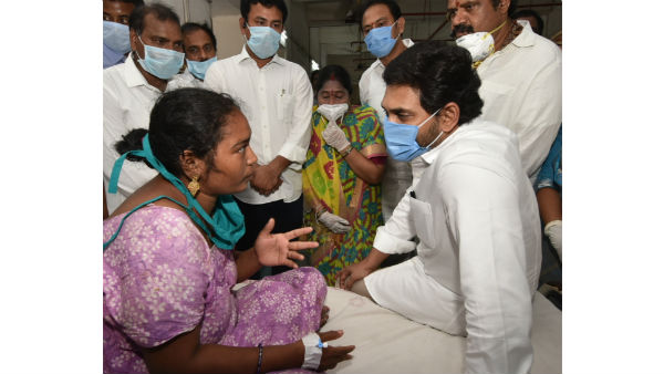 ys jagan shows his affection once again at vizag gas leakage victims 