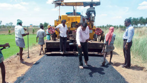  కాయిర్‌ జియో టెక్స్‌టైల్స్‌ ద్వారా ప్రధానమంత్రి గ్రామీణ సడక్ యోజన రోడ్ల నిర్మాణం