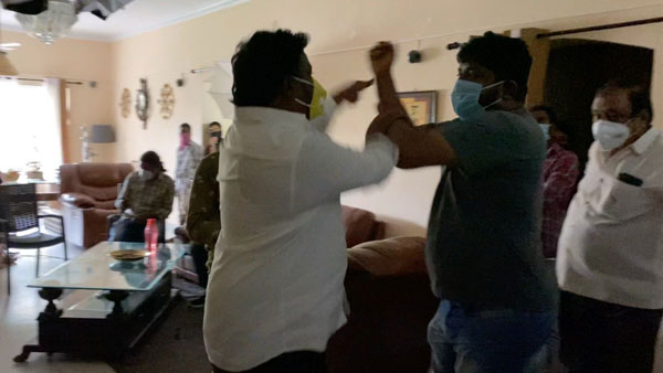 POWER STAR movie row: alleged janasena activists attack ram gopal varmas office