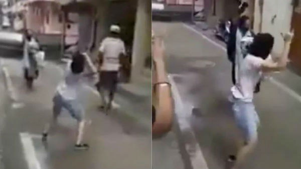  తీన్మార్ స్టెప్పులతో వెల్కమ్ చెప్పిన యువతి సోదరి