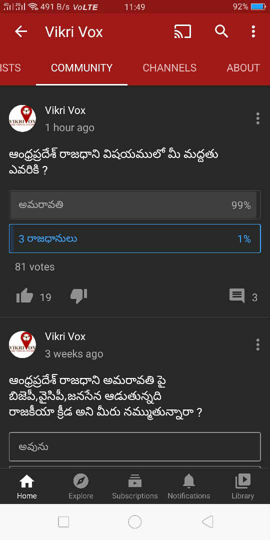 ap political parties and supported groups hold social media surveys on amaravati