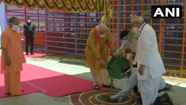 Prime Minister Narendra Modi takes part in Ram Temple Bhoomi Pujan at Ayodhya