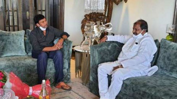 AP bjp president somu veerraju meets Chiranjeevi.