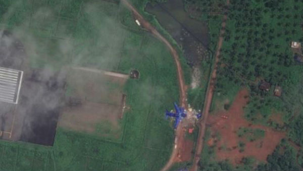 Wreckage of the Air India flight crash at Kozhikode captured in satellite images