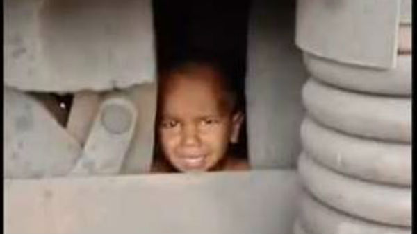 బాలుడ్ని గమనించి ఎమర్జెన్సీ బ్రేకులు వేసిన లోకో పైలట్..