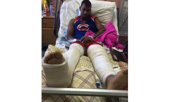 కాలు విరిగిన స్థితి నుంచి..