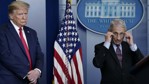  Trump calls Fauci a disaster and seeks to reassure his team he can win