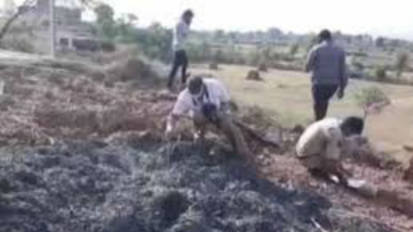 పంటను , పూజారిని పెట్రోల్ పోసి తగలబెట్టిన నిందితులు .. పూజారి మృతి .. కేసు నమోదు 